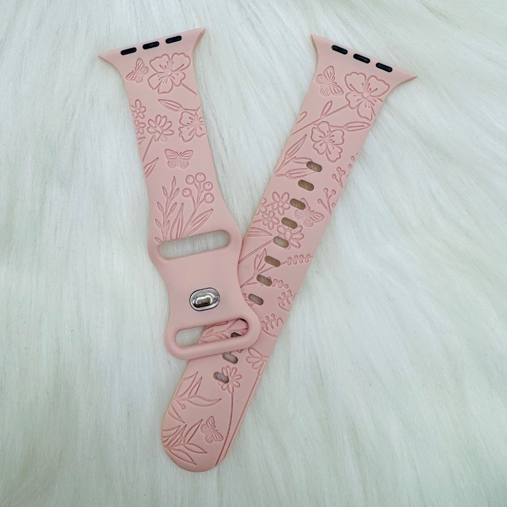 New Baby Pink Watch Band For Apple Watch Series 38mm / 40mm / 41mm - Picture 6 of 6